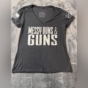 Grunt Style Charcoal Tee with White Graphic